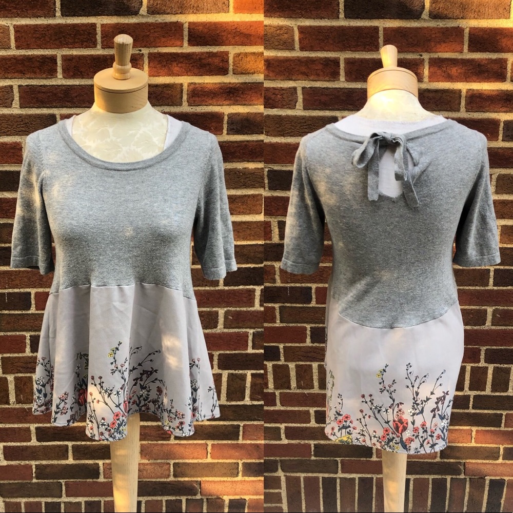 Anthropologie Moth Gardenia Swing Sweater Size S